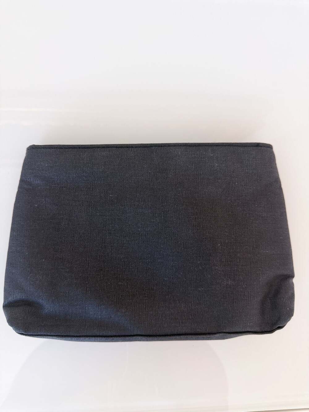 Yves Saint Laurent YSL Black Canvas and Satin Bow Clutch Pouch with Mirror - Picture 2 of 4